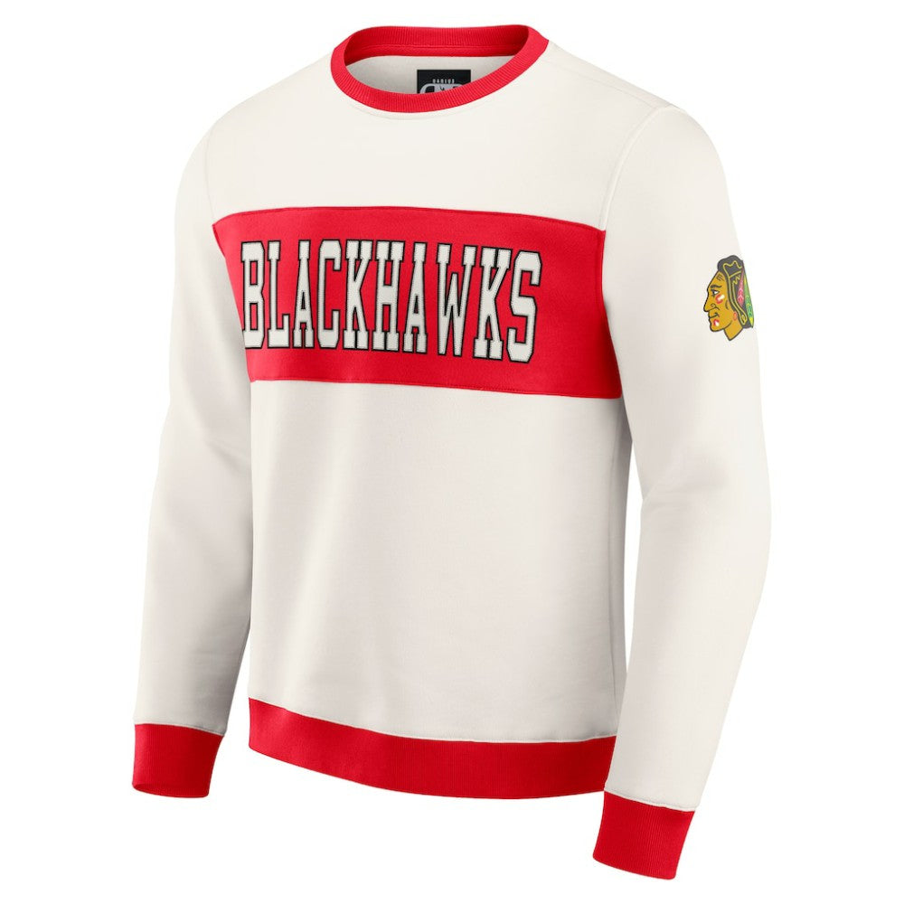 NHL Chicago Blackhawks Darius Rucker Collection by Fanatics Colorblock Pullover Sweatshirt
