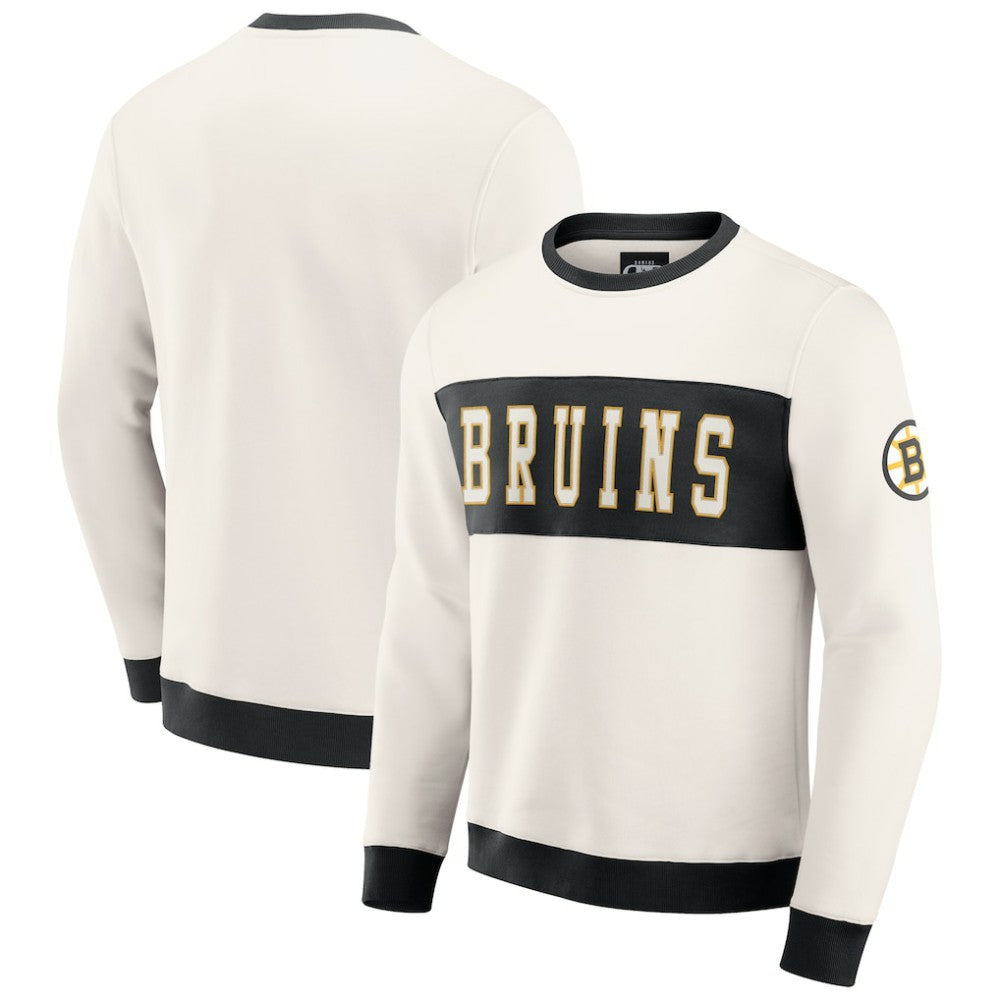 NHL Boston Bruins Darius Rucker Collection by Fanatics Colorblock Pullover Sweatshirt