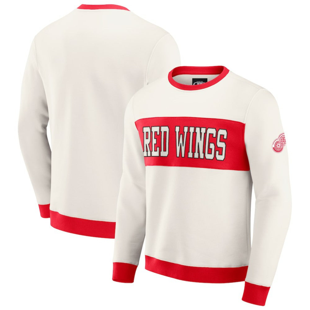 NHL Detroit Red Wings Darius Rucker Collection by Fanatics Colorblock Pullover Sweatshirt