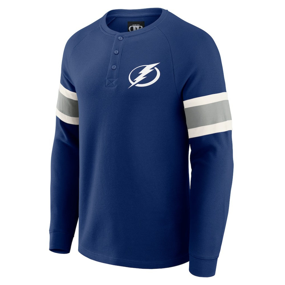 NHL Tampa Bay Lightning Darius Rucker Collection by Fanatics Waffle-Knit Raglan Long Sleeve Henley T-Shirt