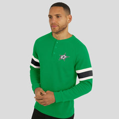 NHL Dallas Stars Darius Rucker Collection by Fanatics Waffle-Knit Raglan Long Sleeve Henley T-Shirt