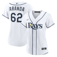 White Jonathan Aranda Tampa Bay Rays Nike Women's Home Replica Jersey