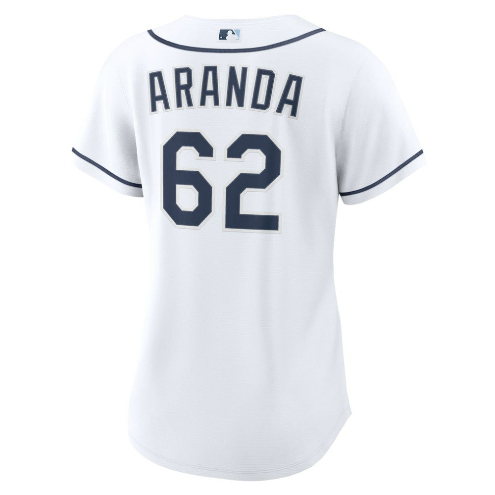 White Jonathan Aranda Tampa Bay Rays Nike Women's Home Replica Jersey