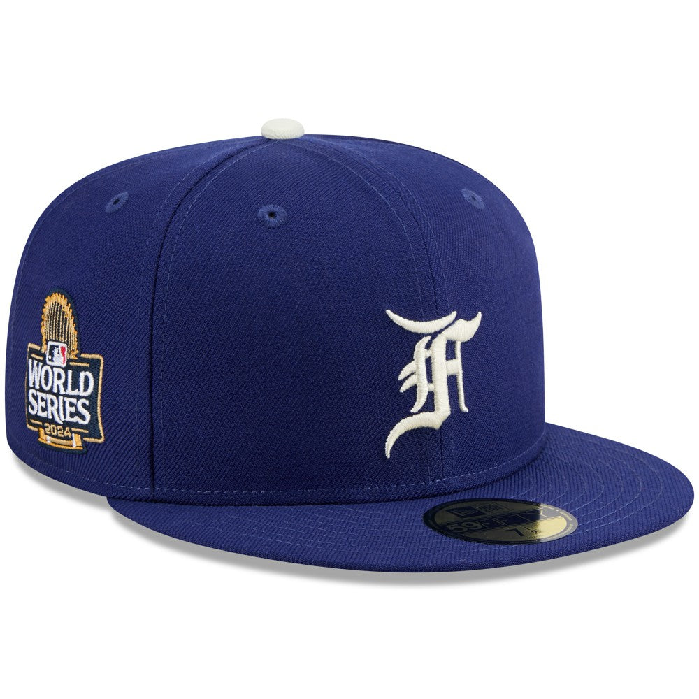 Royal Los Angeles Dodgers New Era x Fear of God 2024 World Series 59FIFTY Fitted Hat