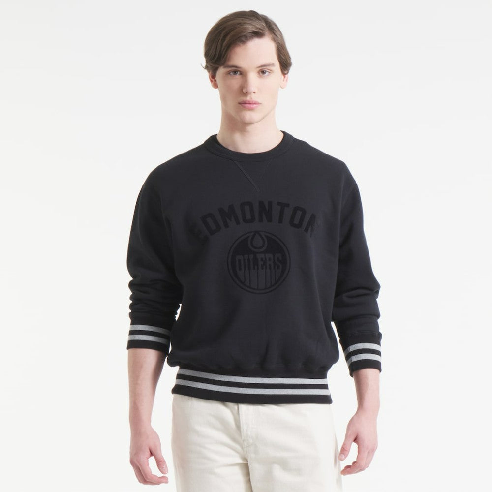 NHL Edmonton Oilers Todd Snyder by Fanatics Relaxed Canadian Fleece Crew