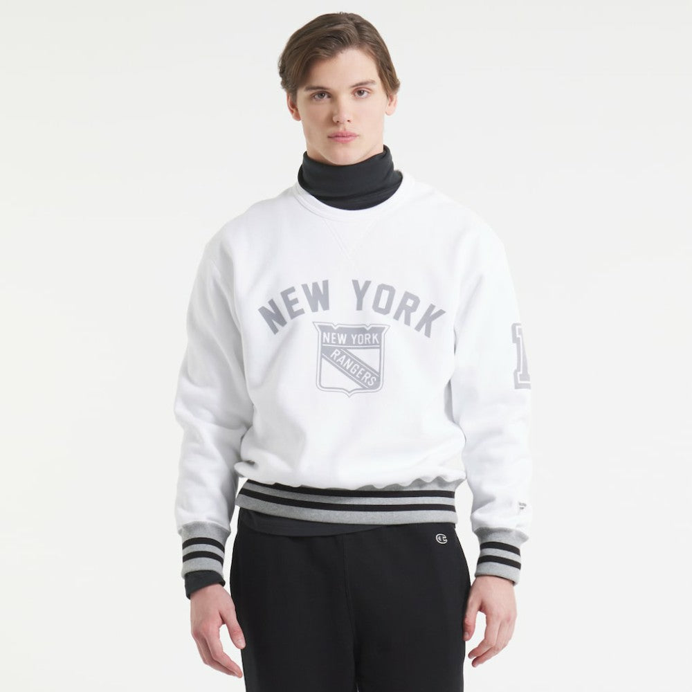 NHL New York Rangers Todd Snyder by Fanatics Relaxed Canadian Fleece Crew