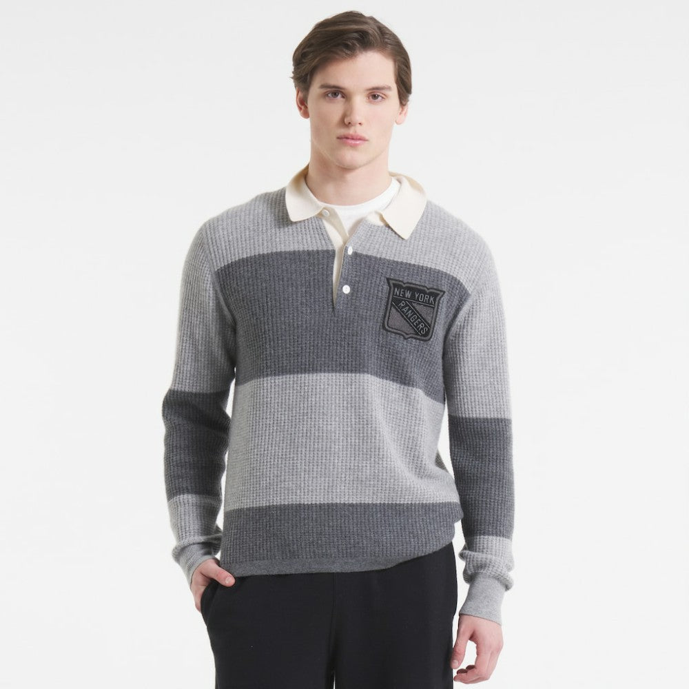 NHL New York Rangers Todd Snyder by Fanatics Cashmere Rugby Sweater