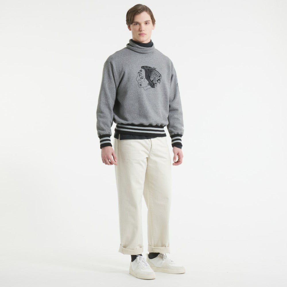 NHL Chicago Blackhawks Todd Snyder by Fanatics Relaxed Canadian Fleece Turtleneck