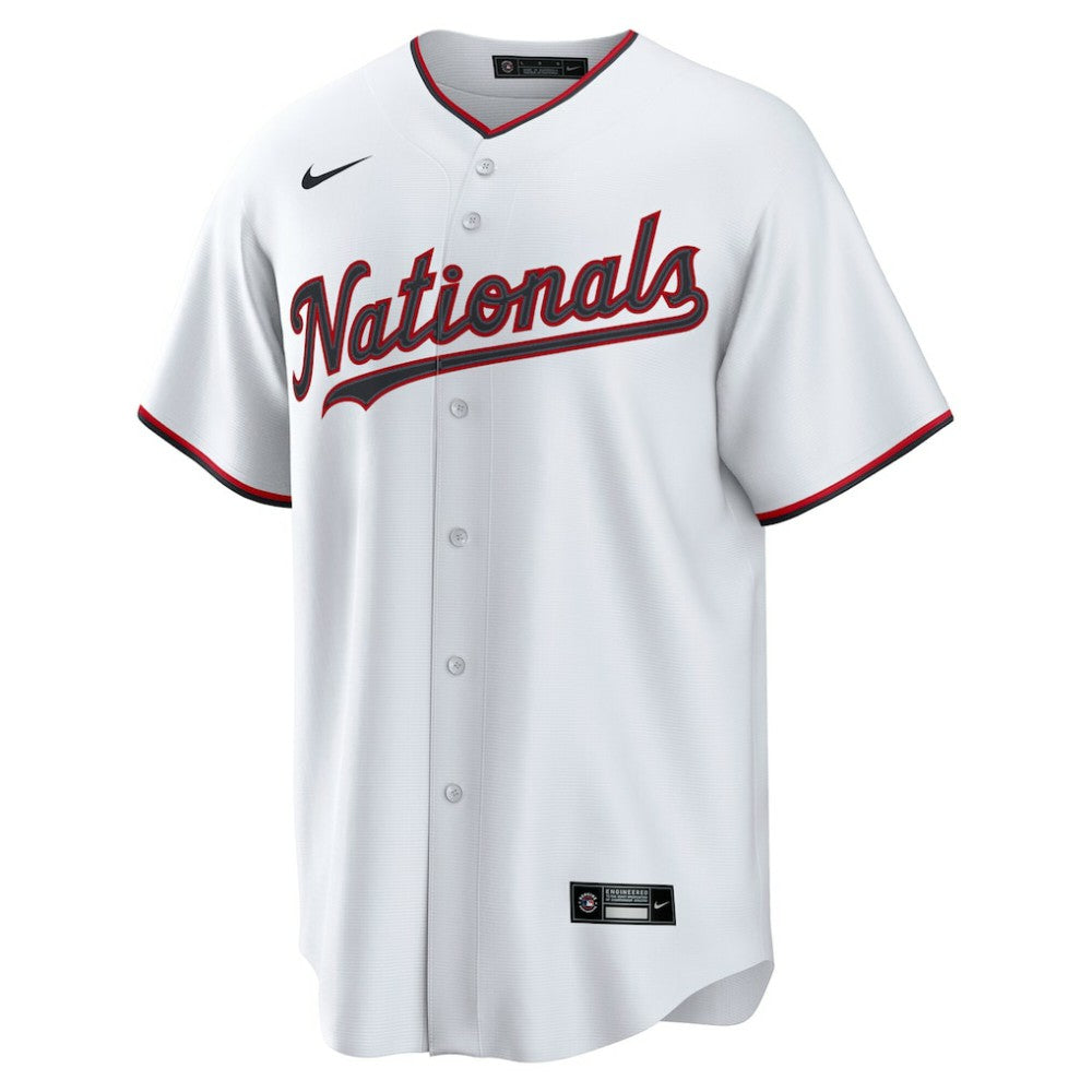 White CJ Abrams Washington Nationals Nike Home Replica Jersey