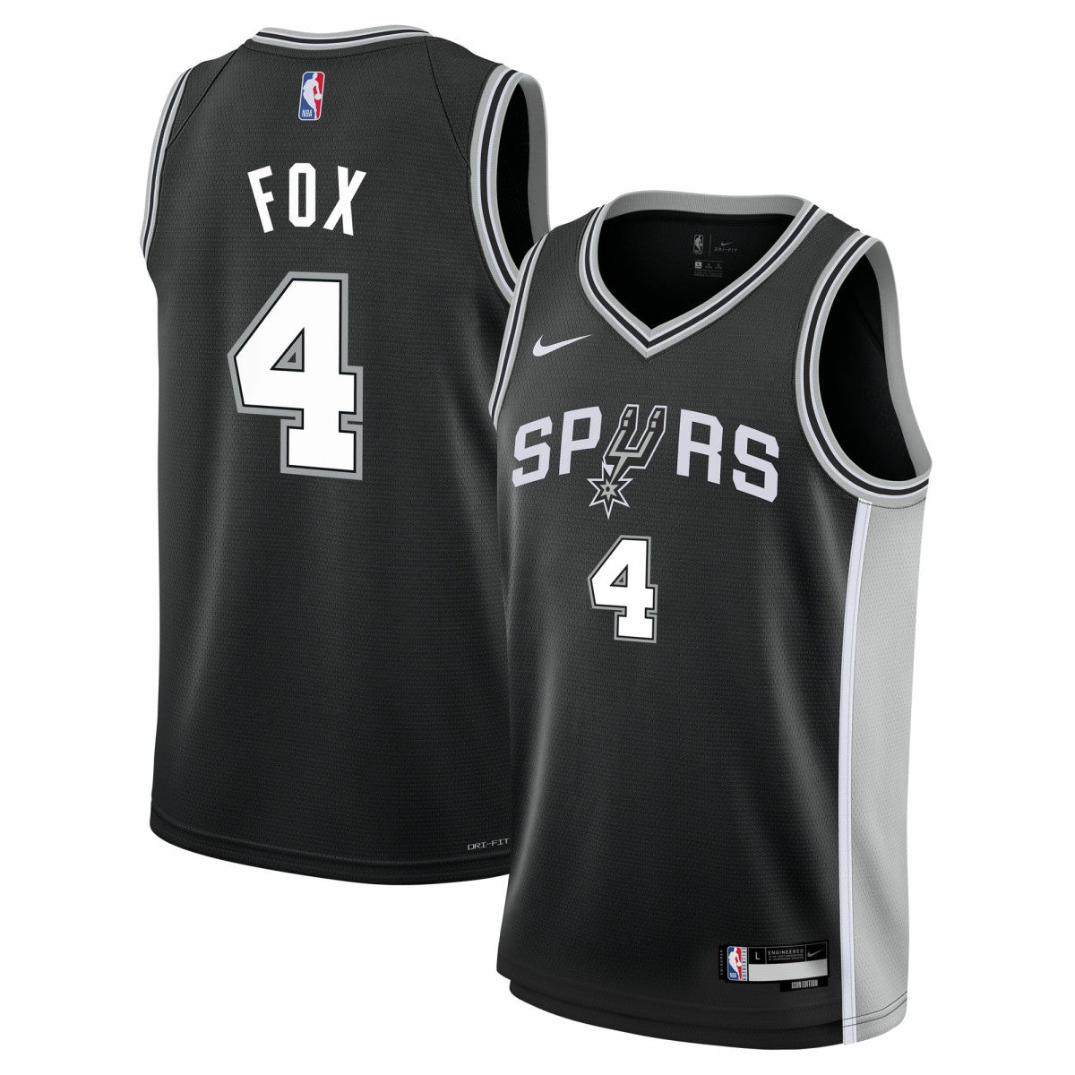 Nike De'Aaron Fox San Antonio Spurs Youth Swingman Jersey