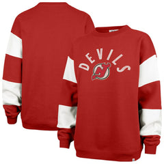 NHL New Jersey Devils '47 Women's Eephus Barred Pullover Sweatshirt
