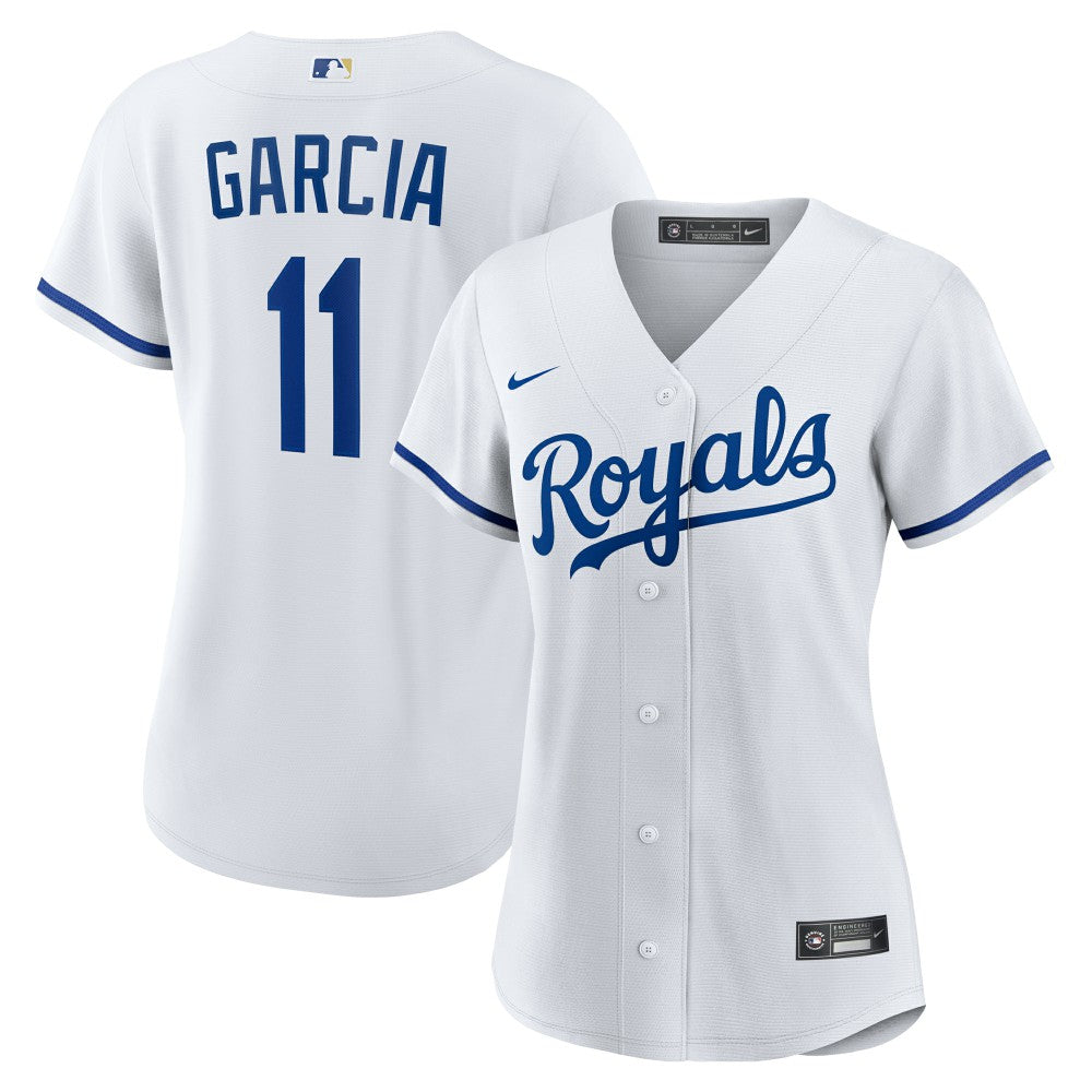 White Maikel Garcia Kansas City Royals Nike Women's Home Replica Jersey