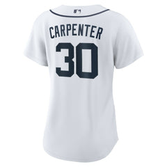 White Kerry Carpenter Detroit Tigers Nike Women's Home Replica Jersey
