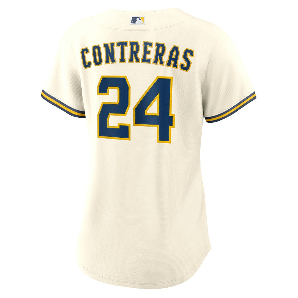 Cream William Contreras Milwaukee Brewers Nike Women's Home Replica Jersey