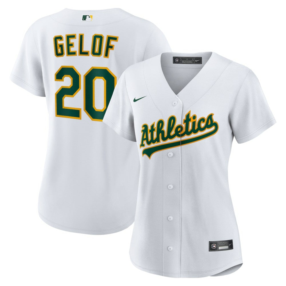 White Zack Gelof Athletics Nike Women's Home Replica Jersey