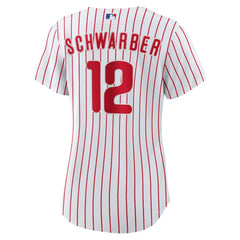 White Kyle Schwarber Philadelphia Phillies Nike Women's Home Replica Jersey