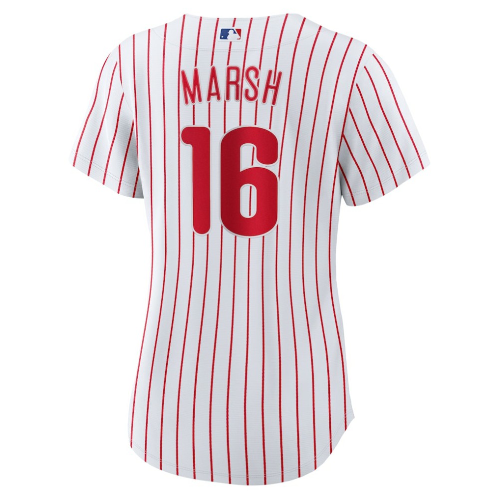 White Brandon Marsh Philadelphia Phillies Nike Women's Home Replica Jersey
