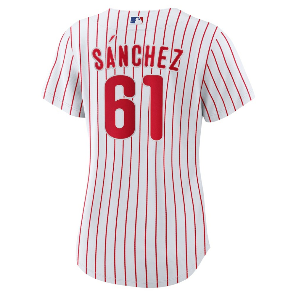 White Cristopher Sanchez Philadelphia Phillies Nike Women's Home Replica Jersey
