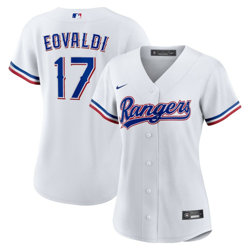 White Nathan Eovaldi Texas Rangers Nike Women's Home Replica Jersey