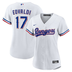 White Nathan Eovaldi Texas Rangers Nike Women's Home Replica Jersey