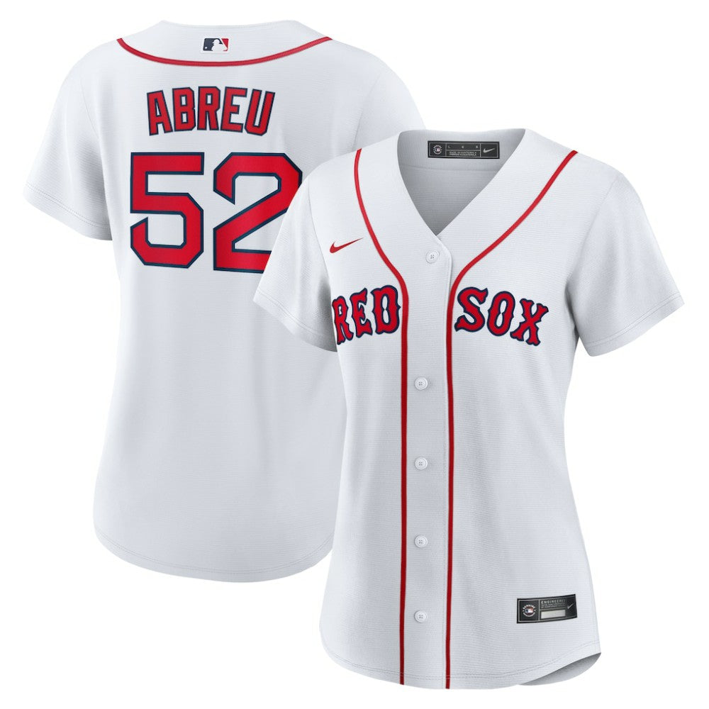 White Wilyer Abreu Boston Red Sox Nike Women's Home Replica Jersey