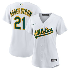 White Tyler Soderstrom Athletics Nike Women's Home Replica Jersey