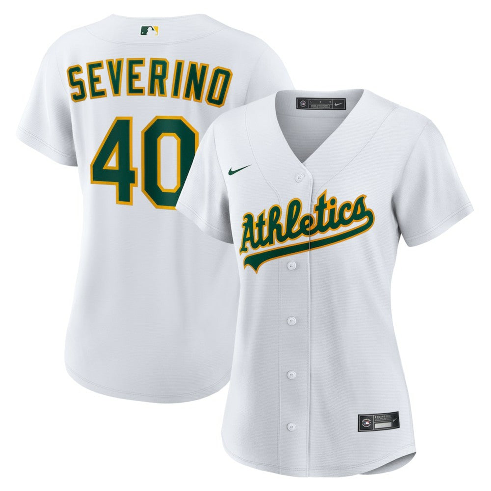 White Luis Severino Athletics Nike Women's Home Replica Jersey