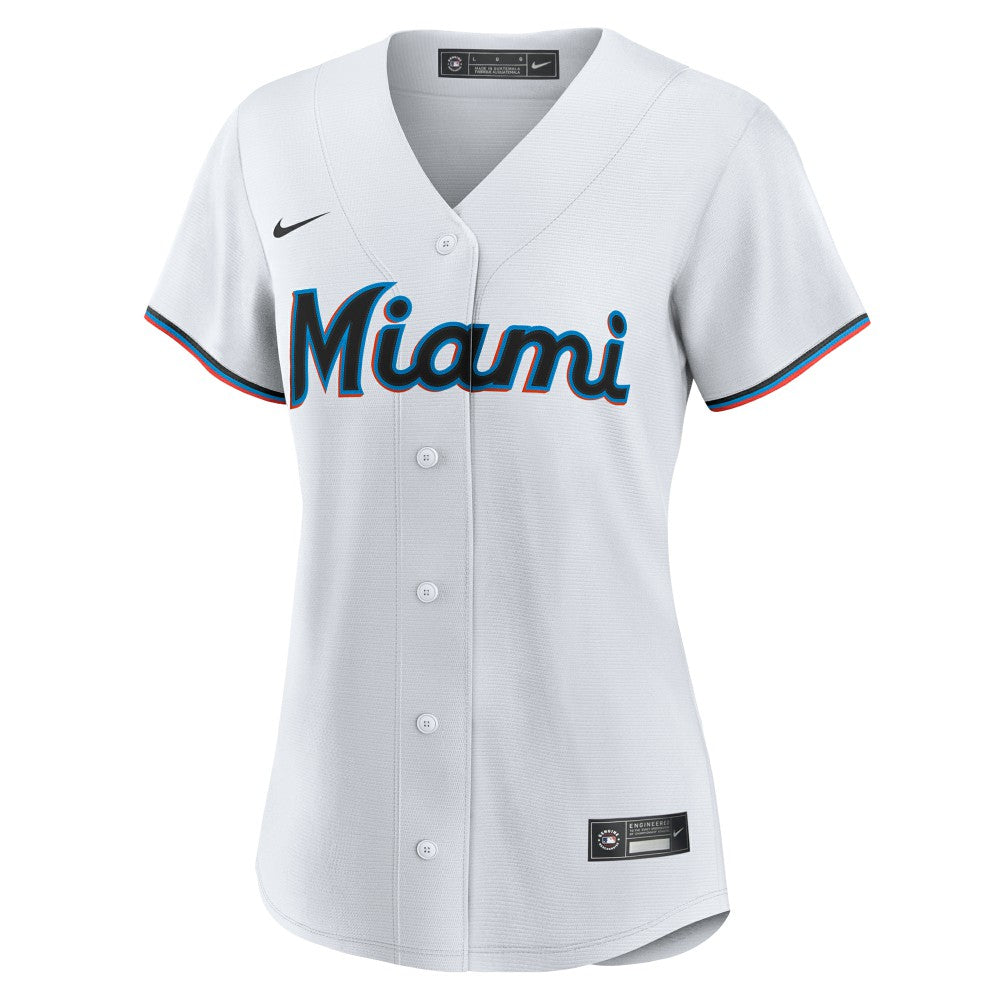 White Kyle Stowers Miami Marlins Nike Women's Home Replica Jersey