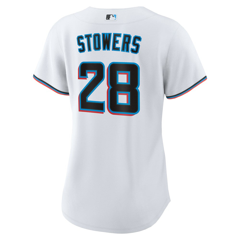 White Kyle Stowers Miami Marlins Nike Women's Home Replica Jersey
