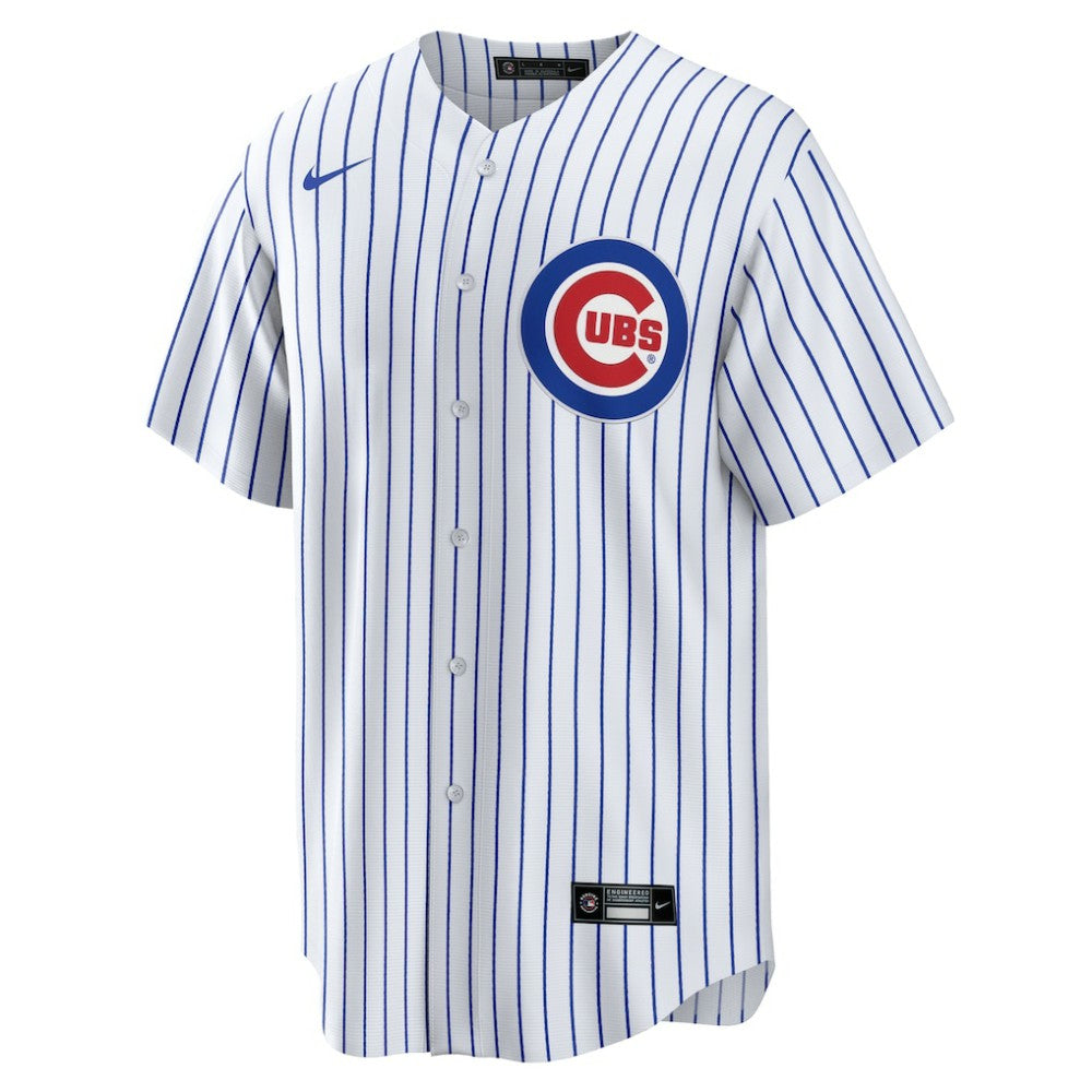White Michael Busch Chicago Cubs Nike Home Replica Jersey