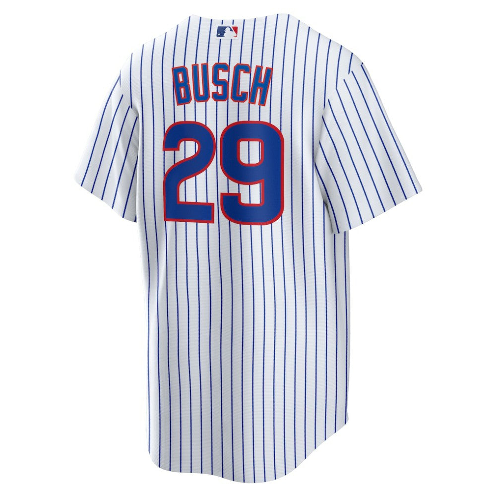White Michael Busch Chicago Cubs Nike Home Replica Jersey