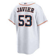 White Cristian Javier Houston Astros Nike Home Replica Jersey