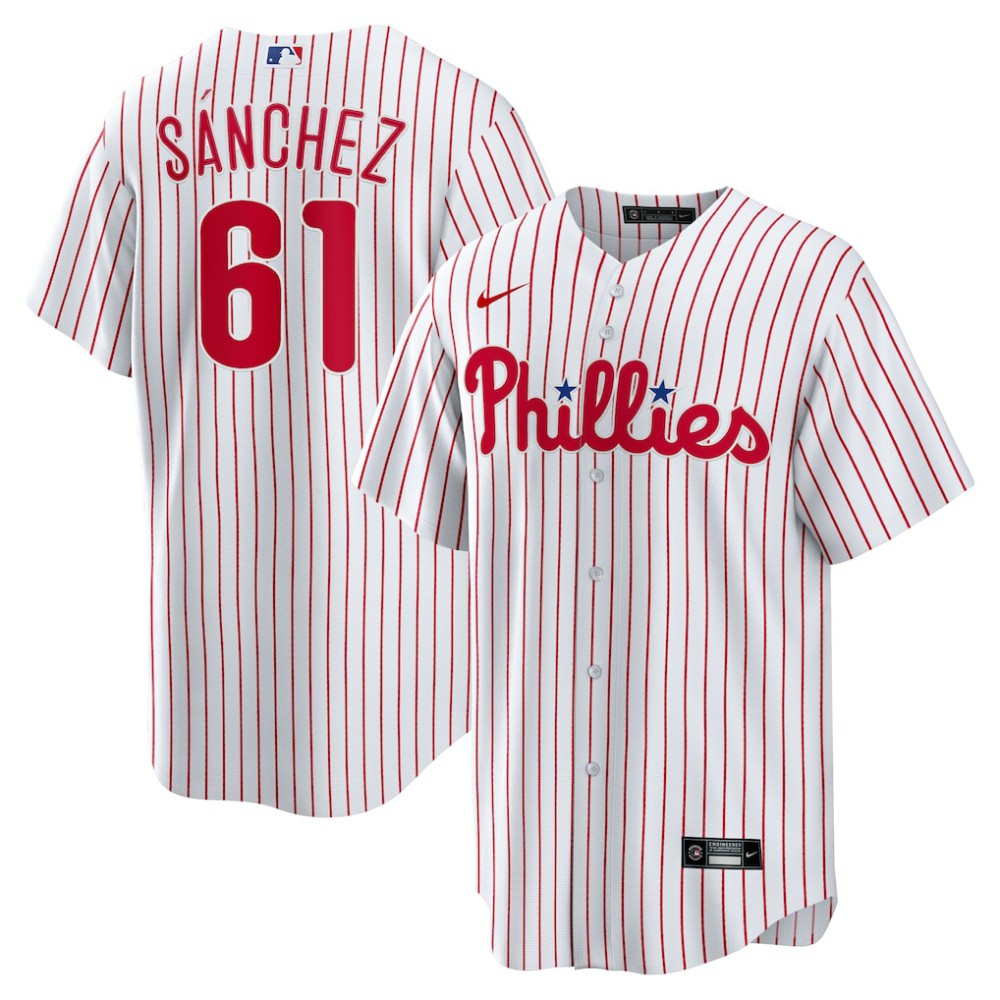 White Cristopher Sanchez Philadelphia Phillies Nike Home Replica Jersey