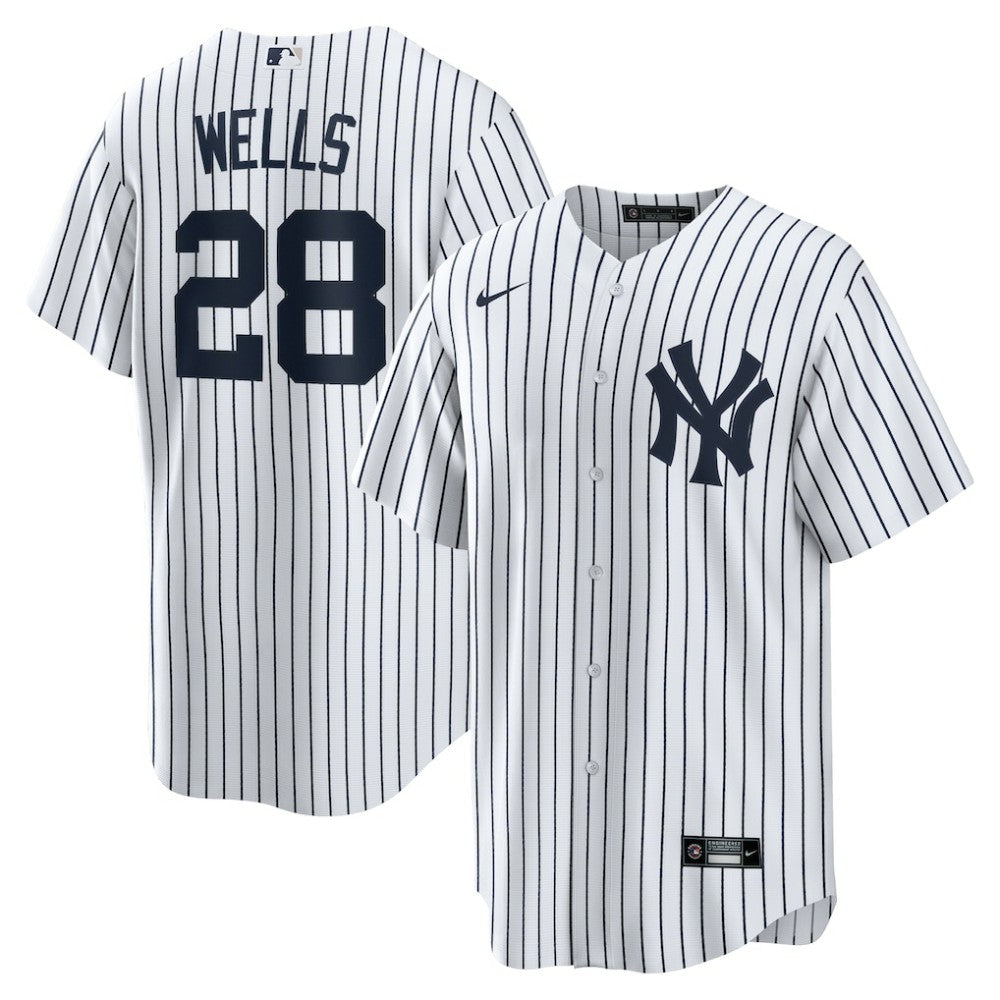 White Austin Wells New York Yankees Nike Home Replica Jersey