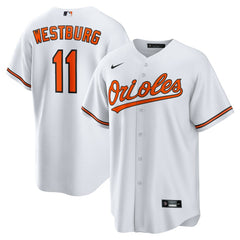White Jordan Westburg Baltimore Orioles Nike Home Replica Jersey
