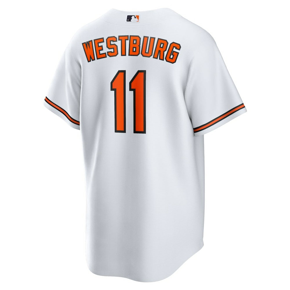 White Jordan Westburg Baltimore Orioles Nike Home Replica Jersey
