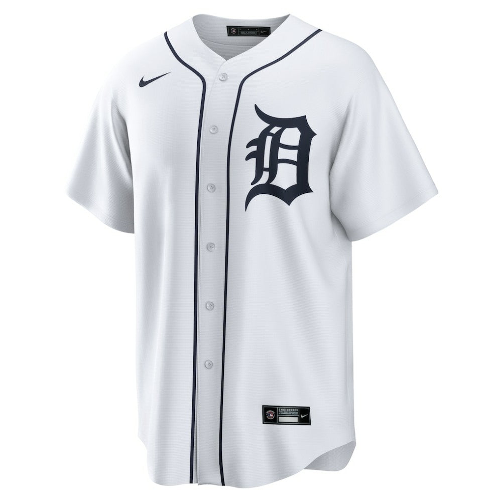 White Kerry Carpenter Detroit Tigers Nike Home Replica Jersey