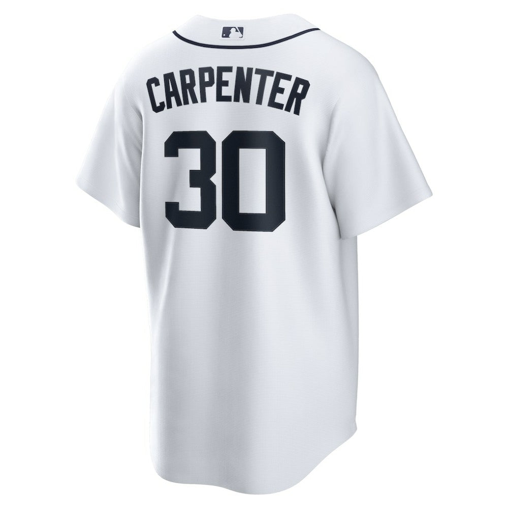 White Kerry Carpenter Detroit Tigers Nike Home Replica Jersey