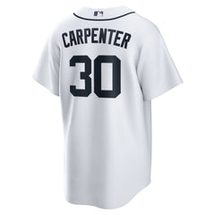 White Kerry Carpenter Detroit Tigers Nike Home Replica Jersey