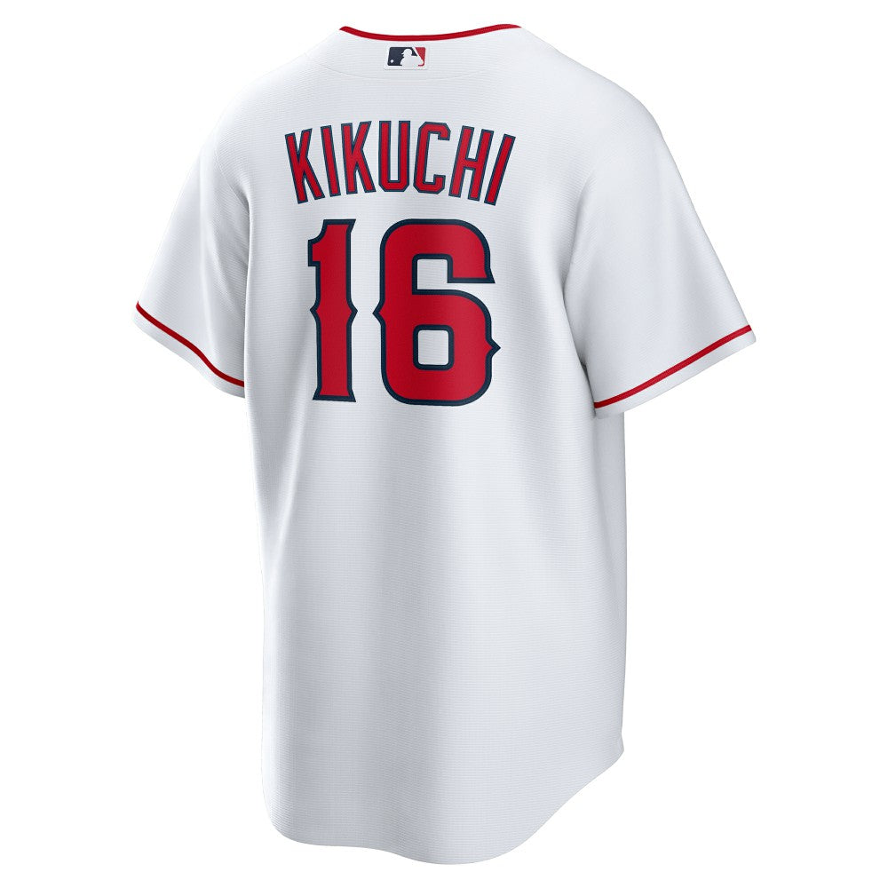 White Yusei Kikuchi Los Angeles Angels Nike Home Replica Jersey