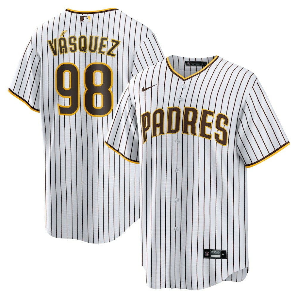 White Randy Vasquez San Diego Padres Nike Home Replica Jersey