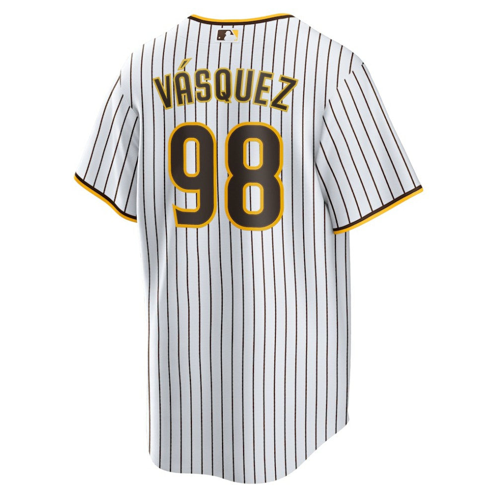 White Randy Vasquez San Diego Padres Nike Home Replica Jersey