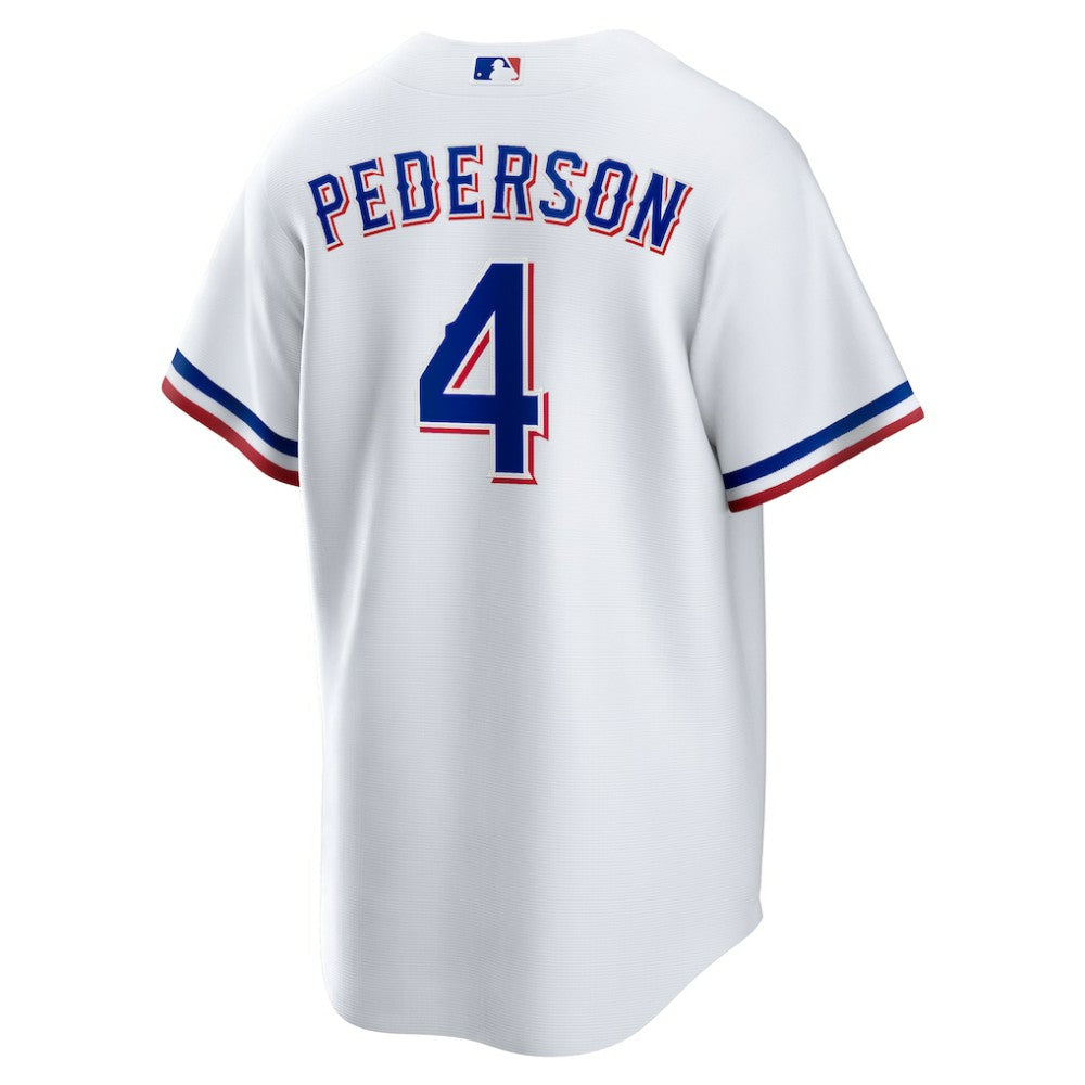 White Joc Pederson Texas Rangers Nike Home Replica Jersey