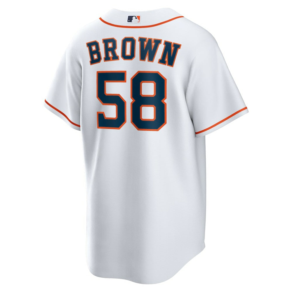 White Hunter Brown Houston Astros Nike Home Replica Jersey