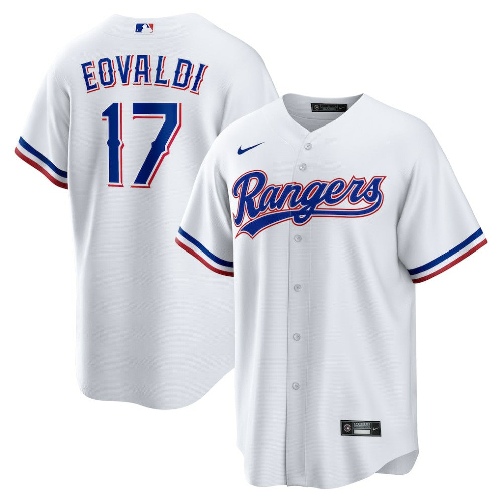White Nathan Eovaldi Texas Rangers Nike Home Replica Player Jersey