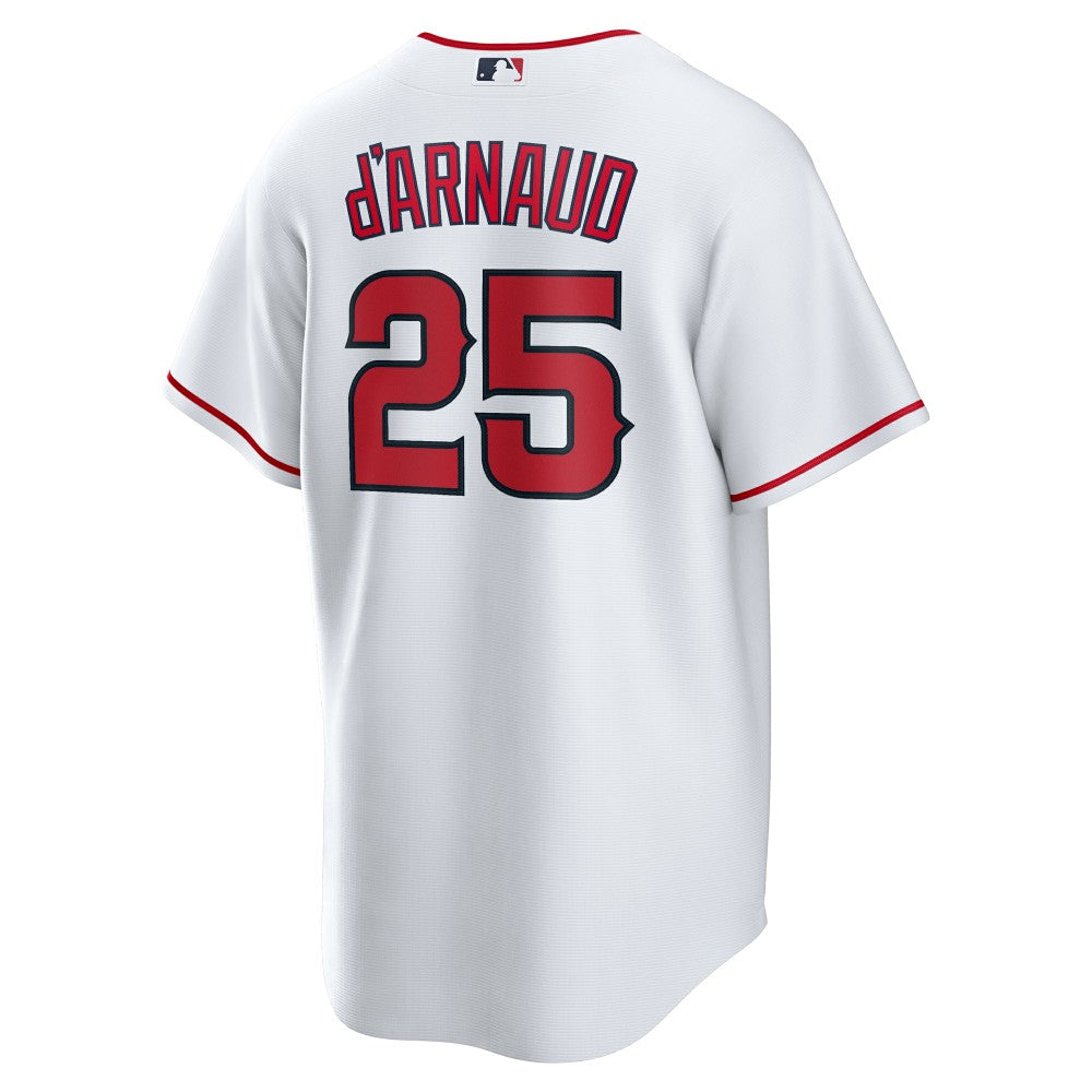 White Travis d'Arnaud Los Angeles Angels Nike Home Replica Jersey