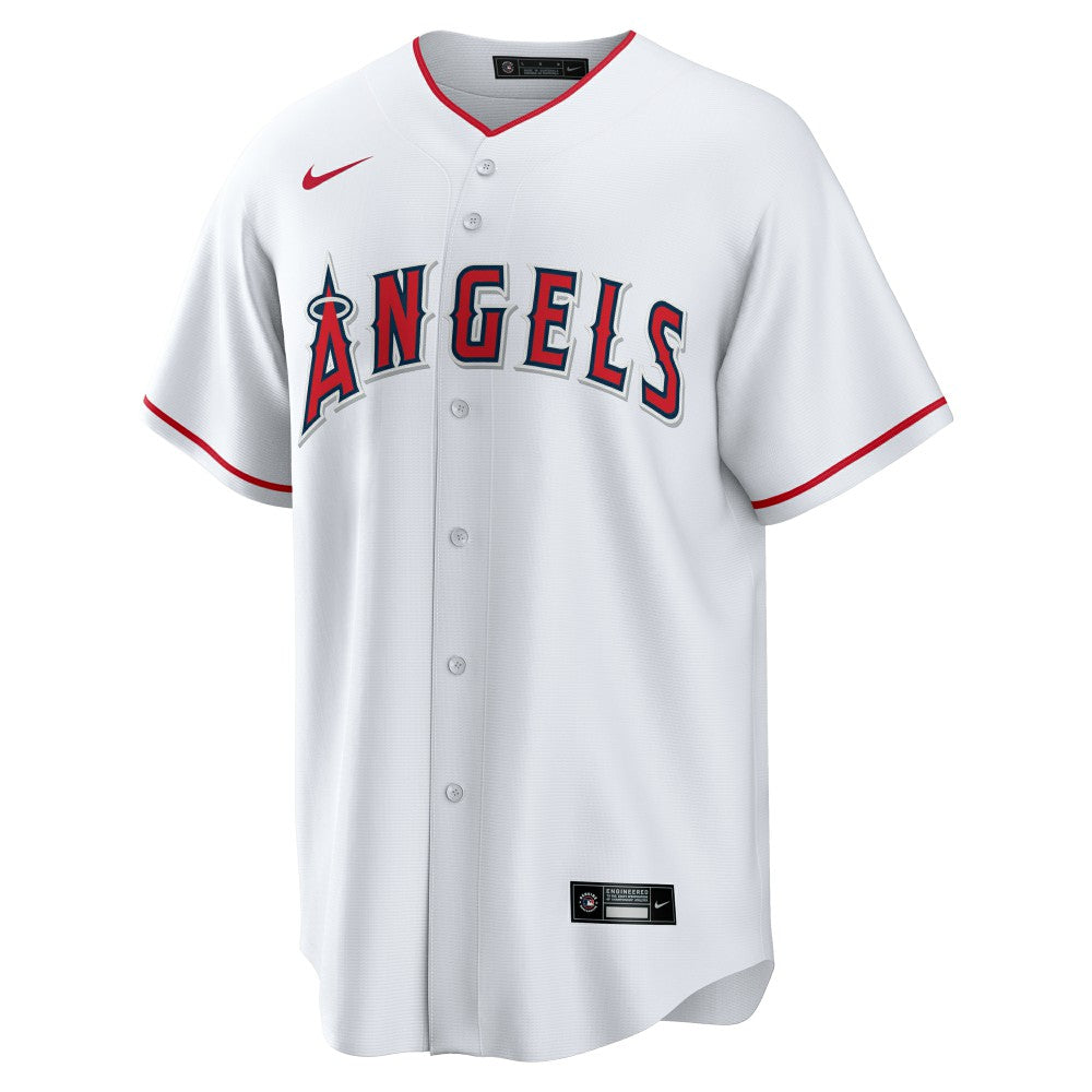 White Jo Adell Los Angeles Angels Nike Home Replica Jersey
