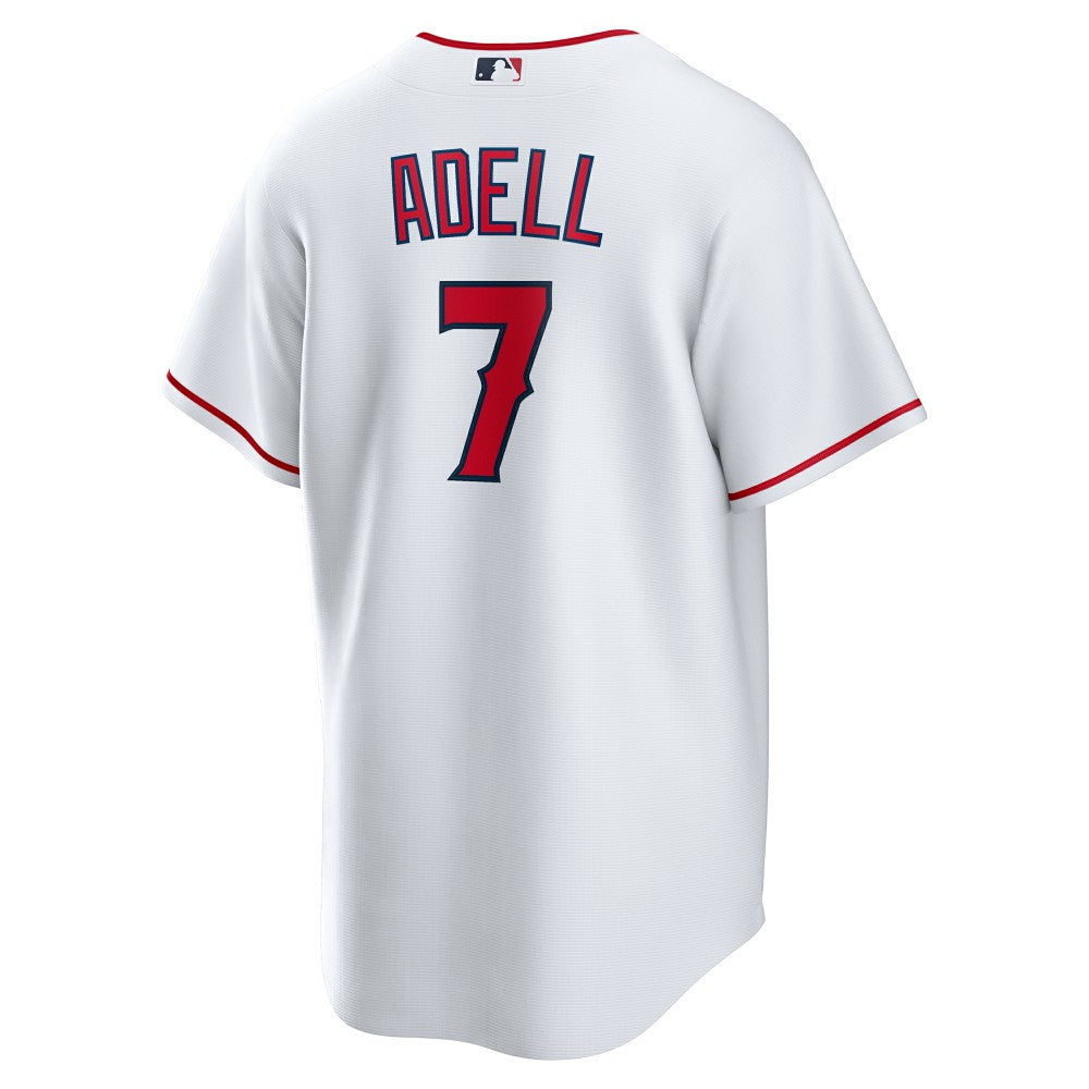 White Jo Adell Los Angeles Angels Nike Home Replica Jersey