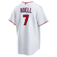 White Jo Adell Los Angeles Angels Nike Home Replica Jersey