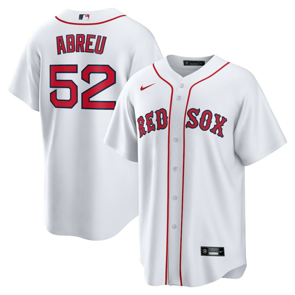 White Wilyer Abreu Boston Red Sox Nike Home Replica Jersey